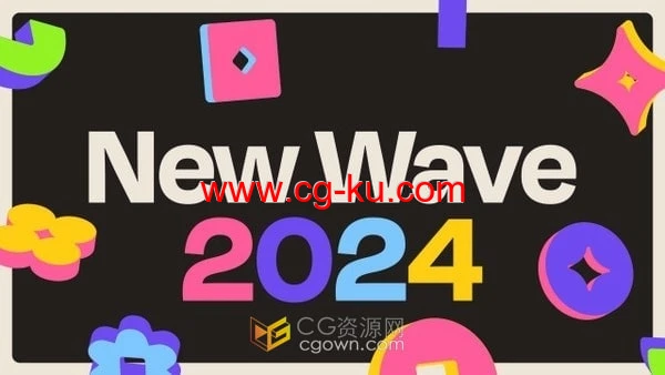 有趣分屏动画抽象3D形状元素标题LOGO视频片头-AE模板的图片1
