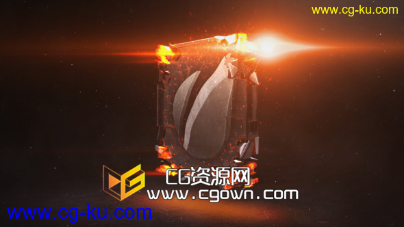 标志冲击特效演绎 Industrial Impact AE模板的图片1
