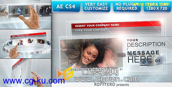 360°触摸屏高科技展示 VideoHive Touch Screens 1178258 AE模板的图片1