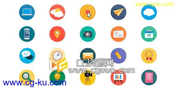 20个动画图标 Videohive 20 Animated Icons AE模板的图片1