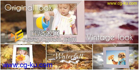 瀑布展示照片 Videohive Waterfall Photo Gallery 6743505 AE模板的图片1