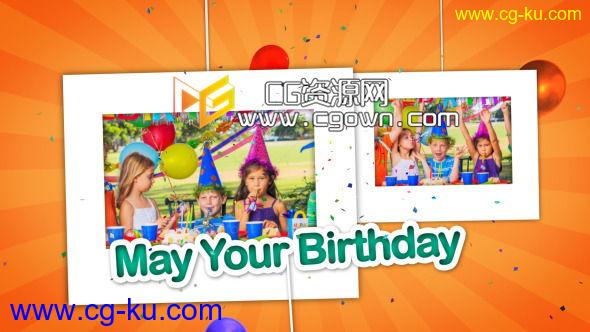 生日快乐庆祝相册 Videohive Happy Birthday Celebrations Photo Gallery AE模板的图片1