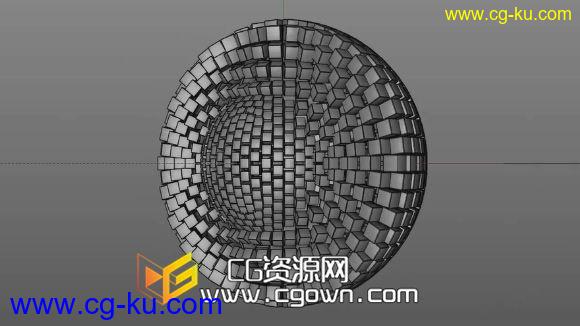 Cinema 4D制作MoGraph球体折叠动画与运动图形教程的图片1