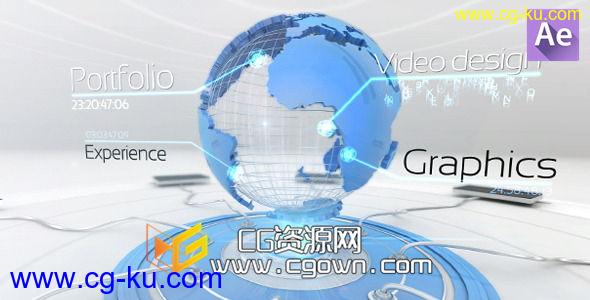 应用程序宣传 网络全球解决方案 Videohive Global solutions AE模板的图片1