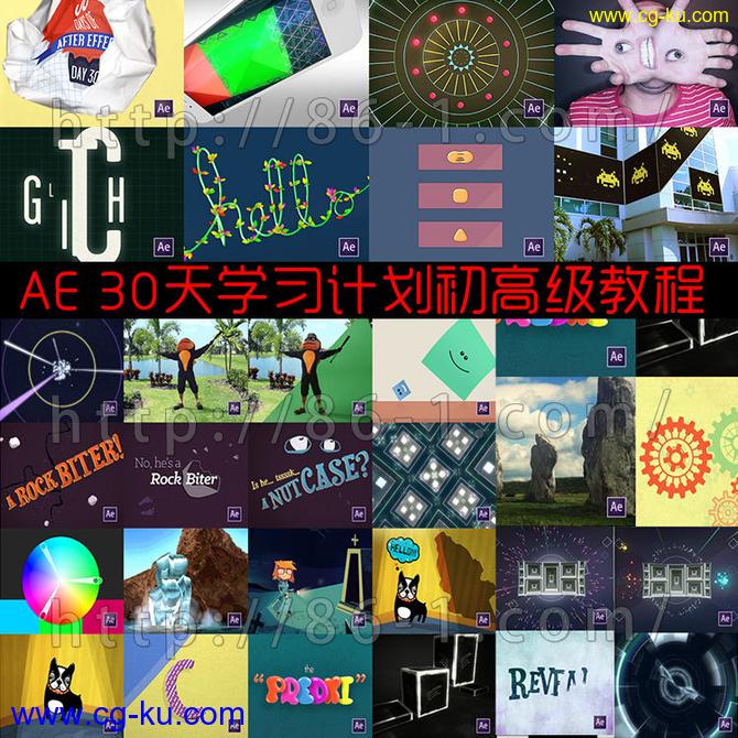 30天计划学习AE初级到高级全面教程 30 Days of After Effects 【米松推荐】的图片1