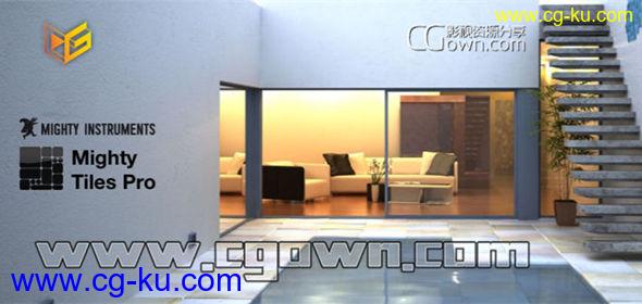 Max强大瓷砖贴图插件 Mighty Tiles Pro V1.3.0 for 3ds Max 2012-2015的图片1