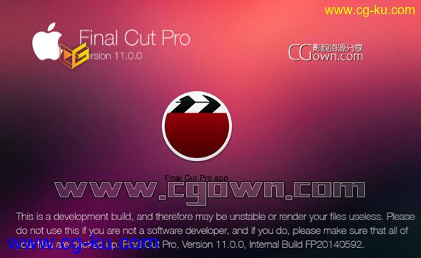 Final Cut Pro 11.0.0 版本提前泄漏 记得是没有带X的版本 免费百度云下载的图片1