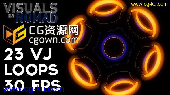 VJ素材 视频素材 23组可循环全高清舞蹈视觉效果LED背景素材的图片1