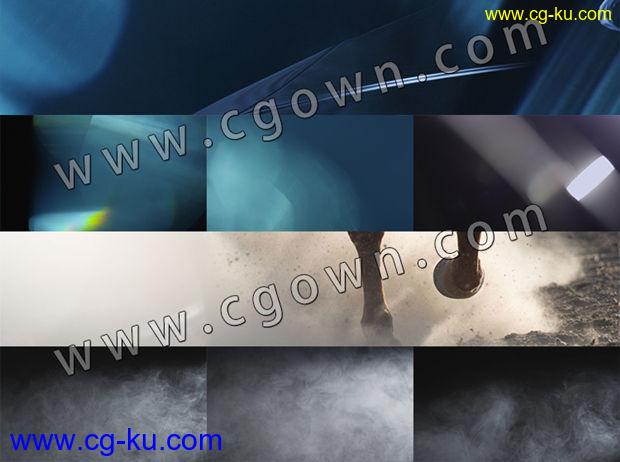 4K分辨率电影级RED视频素材 30组华丽光效漏光+20组合成烟雾共15G的图片1
