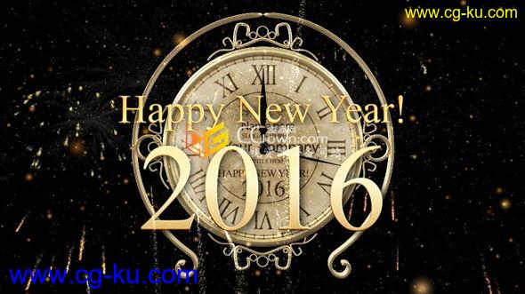 2016新年倒计时烟花爆竹庆祝活动开场片头效果 AE模板的图片1