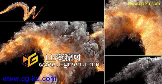 SitniSati FumeFX v4.0.0 MAX 2013-2016 烟火特效流体动力学模拟插件的图片1