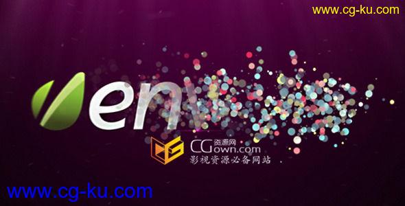 AE模板 粒子耀斑泡沫揭示标志片头开场视频 免费下载的图片1