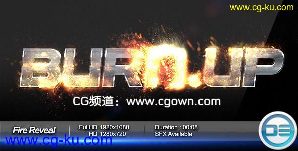 VideoHive – Fire Reveal 火焰燃烧Logo的图片1
