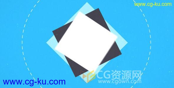 4K分辨率图形动画AE模板 2D反转翻转展示标志动画效果 免费下载的图片1
