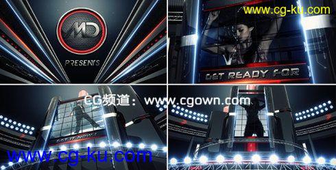 VideoHive – BlacKnight_II时尚酷黑三维舞台屏幕展示模板的图片1