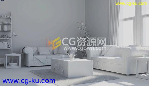 C4D视频教程 逼真的室内设计建模渲染案例 Cinema4D教程的图片1