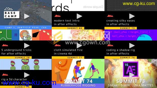 80集Mt. Mograph AE&C4D图形动画教程合集 + 5集Goodie Giveaway的图片1