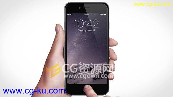 iPhone 6S软件APP应用与手势视频宣传AE模板 智能手机商业广告动画 免费下载的图片1