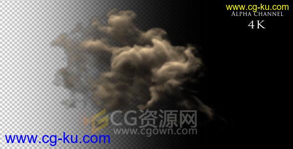 4K分辨率4096×2304模拟粉尘爆炸画面特效合成视频素材 免费下载的图片1