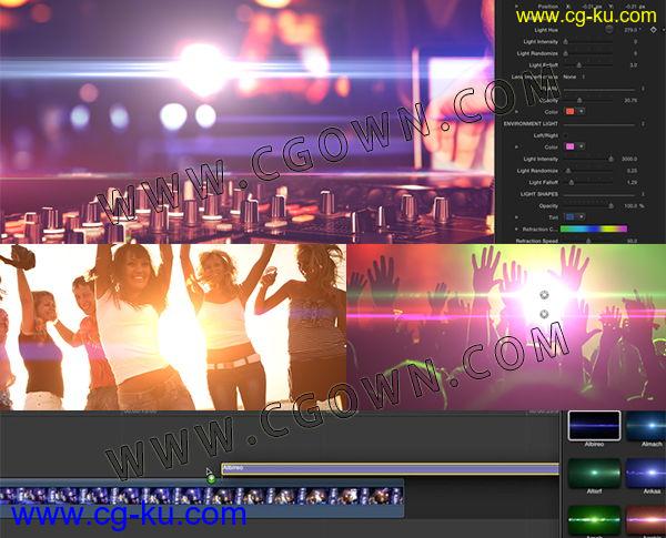 FCPX插件36种大气镜头变形耀斑光晕光效特效使用教程FinalCutProX的图片1
