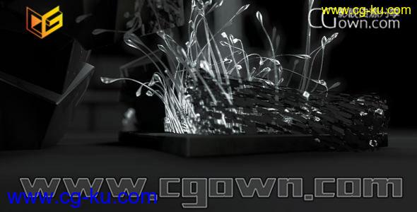 C4D工程与AE模板 电视品牌ID标志片头动画 免费下载的图片1