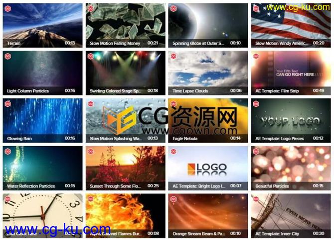 72G视频素材424组集合资源 1080P与4K实拍视频特效素材 免费下载的图片1