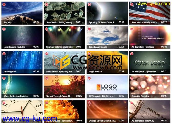 72G视频素材424组集合资源 1080P与4K实拍视频特效素材 免费下载的图片2