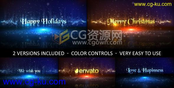 2017新年Christmas倒计时烟花粒子标题片头开场视频动画工程 AE模板的图片1