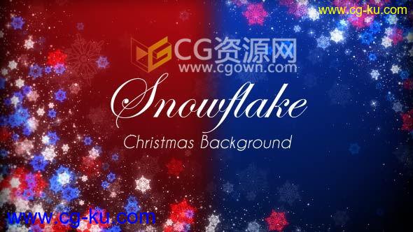 4K分辨率循环背景视频素材圣诞主题动态雪花闪烁 免费下载的图片1