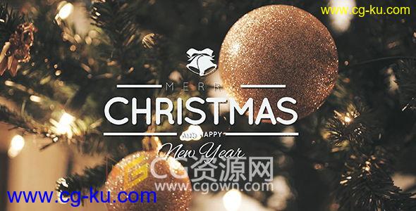 4K分辨率温暖的冬天相册视频圣诞节假日壁炉相框装饰品 AE模板的图片1