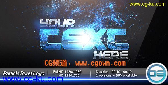 VideoHive?-?Particle?Burst?Logo?Reveal?粒子汇聚LOGO的图片1