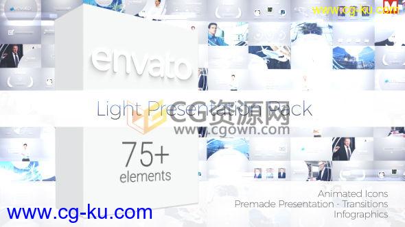 AE模板公司宣传片包装工程圆环遮罩转场产品介绍信息图表动画 免费下载的图片1