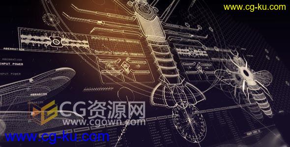 AE模板100多组仿生学HUD元素科幻技术全息信息图表动画工程 免费下载的图片1