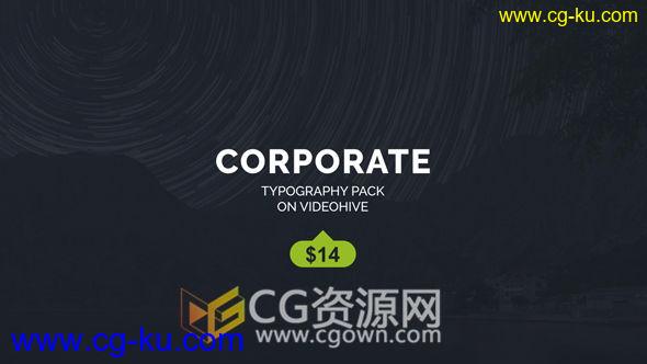 AE模板公司商务演示简洁文字标题字幕动画工程文件 免费下载的图片1
