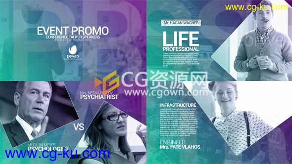 AE模板公司商务会议宣传企业人物事件介绍动画视频制作工程 免费下载的图片1