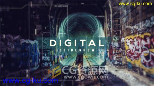 AE模板数字网格像素化转场动画科技公司宣传片视频制作 免费下载的图片1