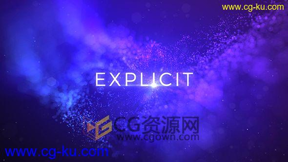AE模板抽象创意粒子线条动画文字标题宣传片视频效果 免费下载的图片1
