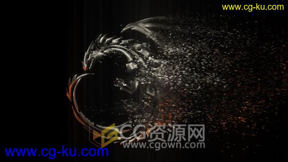 AE模板电影级金属标志散发粒子动画LOGO片头工程文件 免费下载的图片1