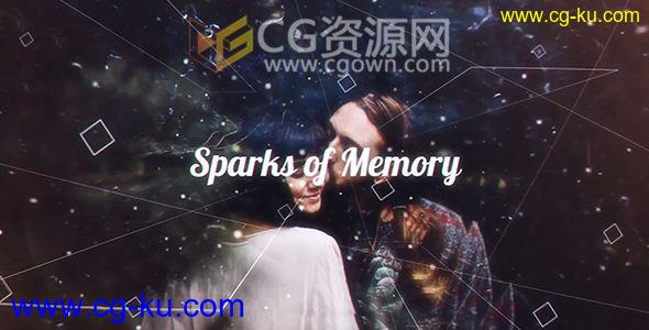 AE模板线条粒子视差动态图片动画现代幻灯片视频制作 免费下载的图片1