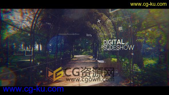 AE模板高科技数字图形元素动画视差展示图片开场视频宣传 免费下载的图片1