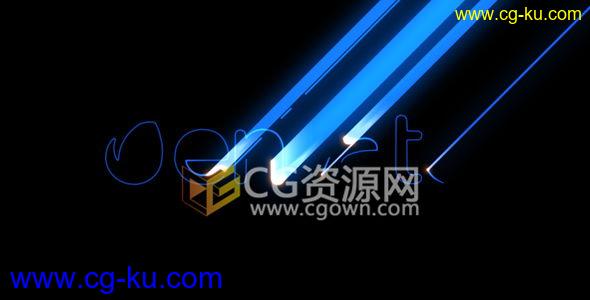 AE模板工业激光扫描焊接高科技标志揭示LOGO动画 免费下载的图片1