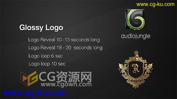 AE模板光泽玻璃质感反射标志演绎LOGO片头动画制作 免费下载的图片1