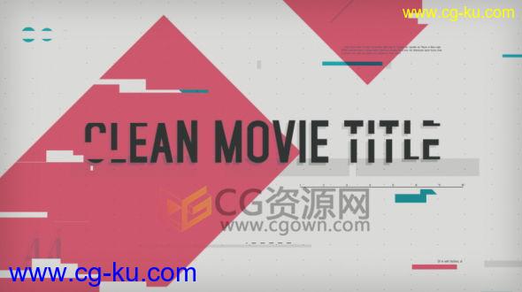 AE模板创意图形电影或节目人物介绍动画片头视频制作工程 免费下载的图片1
