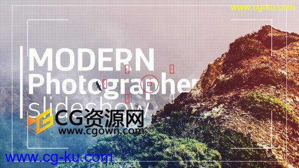 AE模板摄像机镜头拍照感觉展示旅游风景图片作品视频 免费下载的图片1