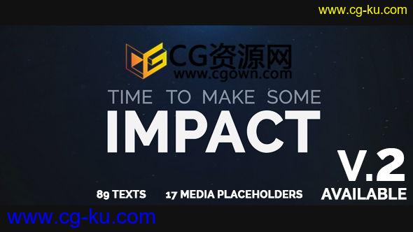 AE模板快速文字与视频剪辑制作宣传片头开场动画效果 免费下载的图片1