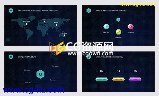 AE模板企业产品介绍公司服务结构分析包装工程展示宣传 免费下载的图片1