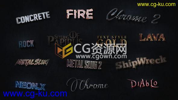 AE模板电影特效预告片3D文字标题动画风格开场片头制作 免费下载的图片1