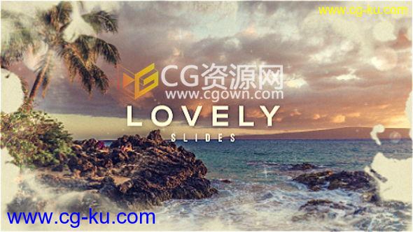 AE模板大气水墨转场相册用于企业宣传片美丽风景照片 免费下载的图片1
