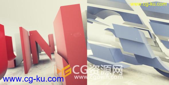 AE模板栏目包装片头E3D工程文件LOGO演绎动画效果 免费下载的图片1