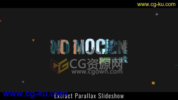 AE模板三维分离图层色彩提取转场图片动画视频片头制作 免费下载的图片1